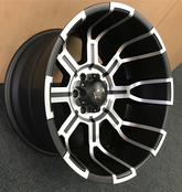 20" RDR 11-M Offroad Wheel 🔥 20X12 -44 6X139.7 🔥CB 108 Black Machined Rim ✅🔻